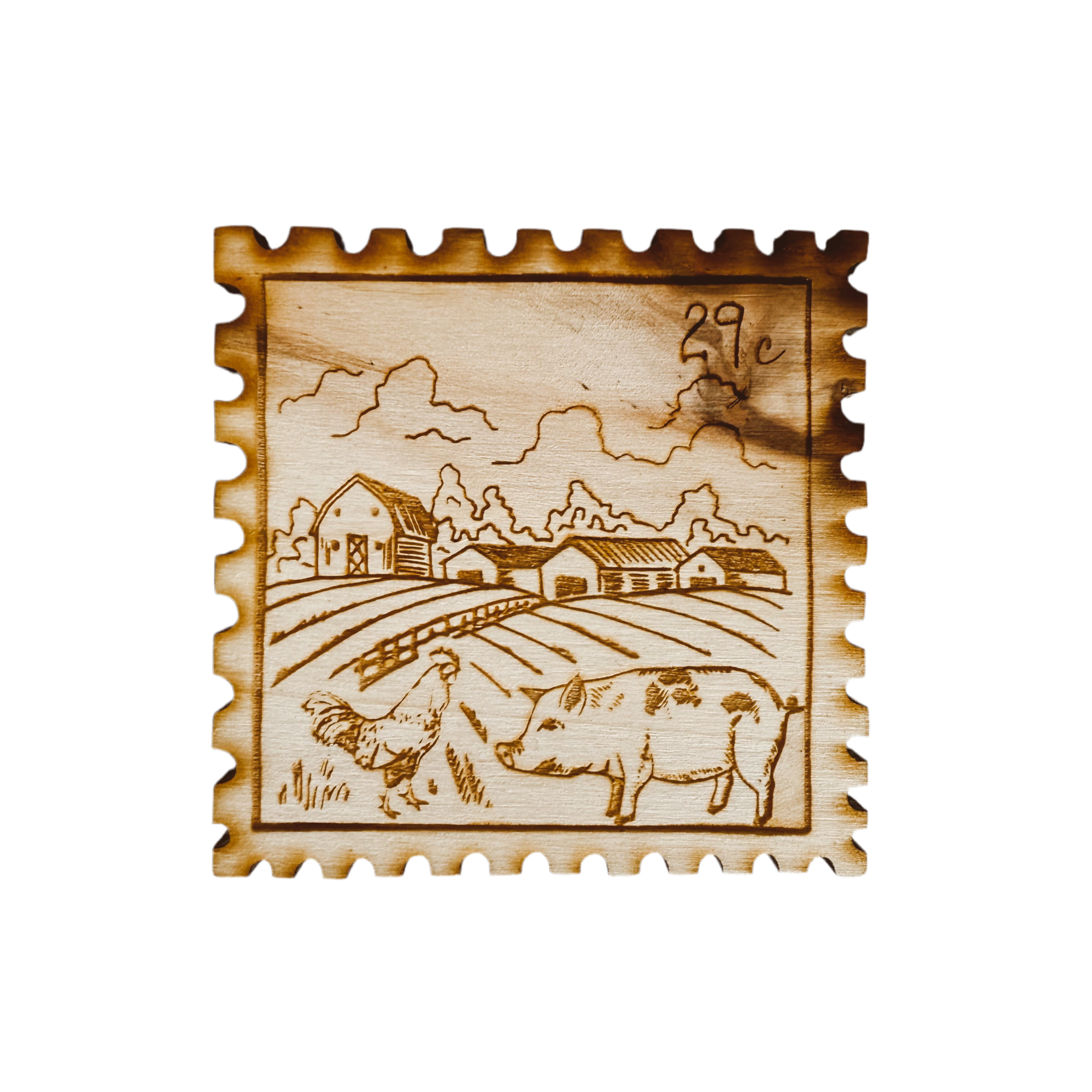 Heartland Homestead Postage Stamp Magnet