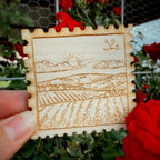 Midwest Fields Postage Stamp Magnet