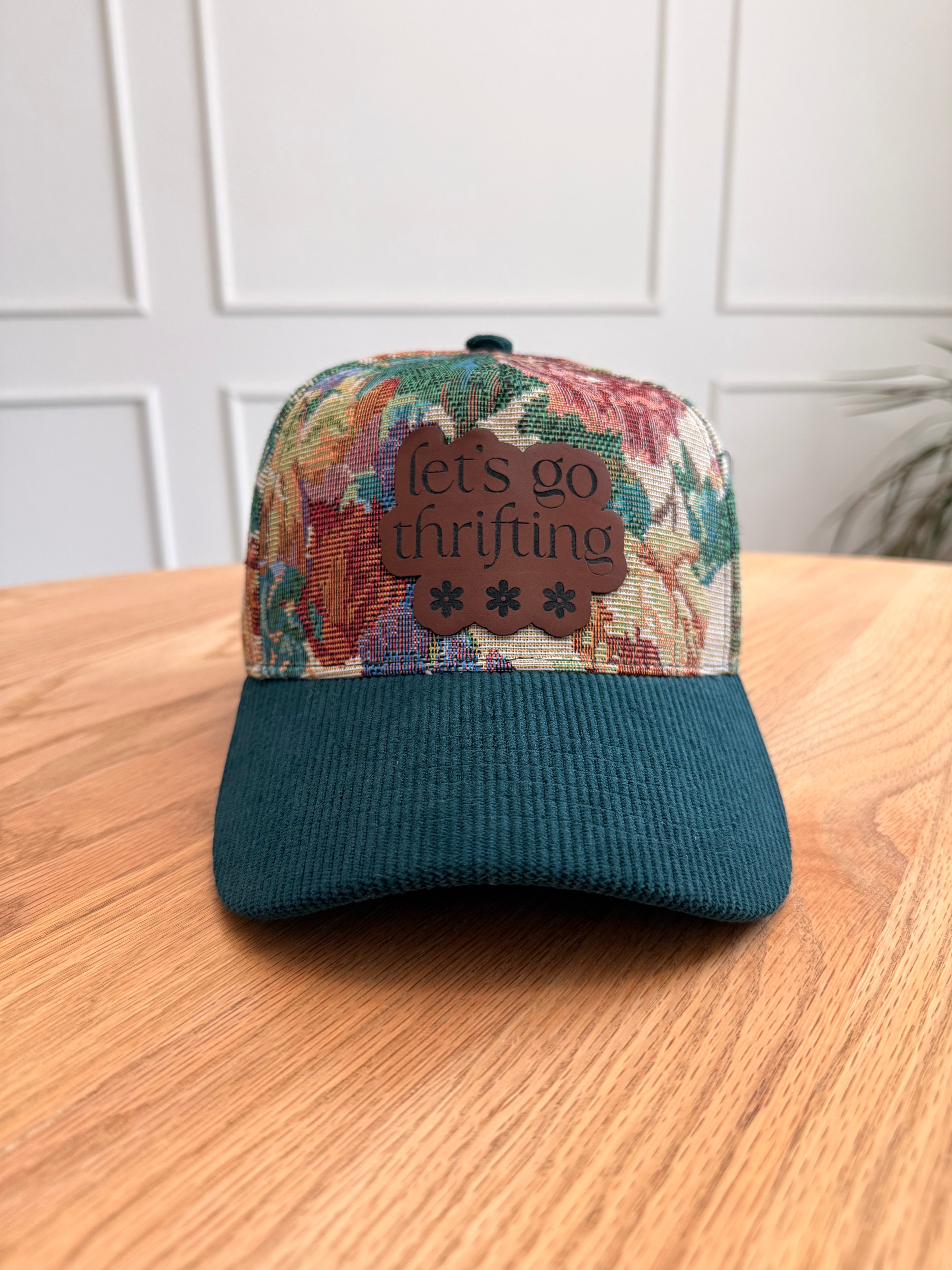 Let's Go Thrifting Floral Tapestry Hat