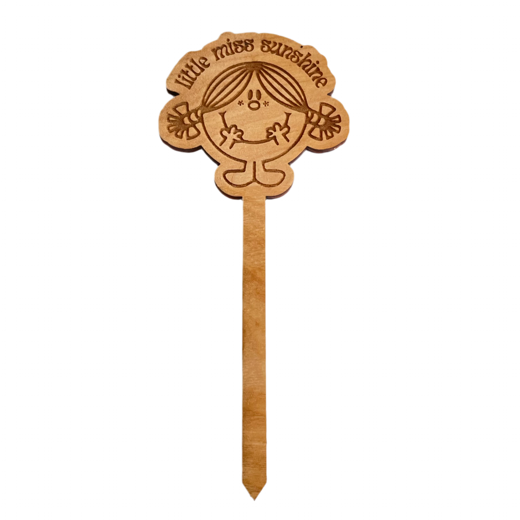 Little Miss Sunshine - Character Plant Stake