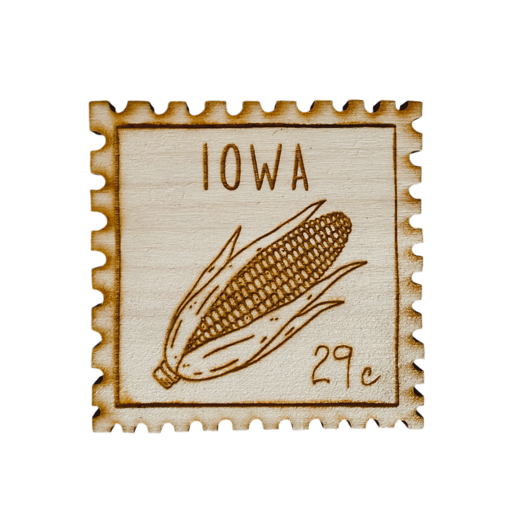 Iowa Corn Postage Stamp Magnet