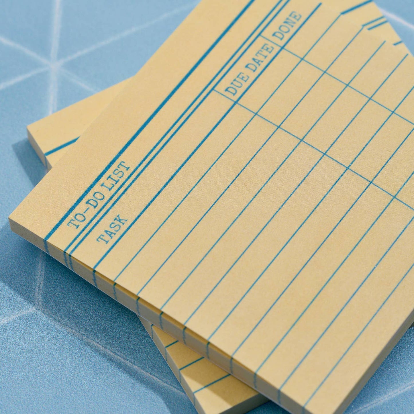 Library Card Post-It Sticky Notes - Yellow