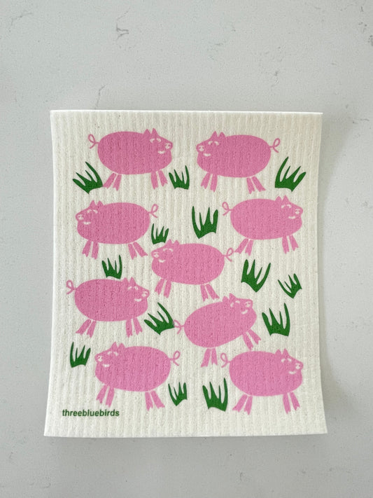 Farm Animal Swedish Dishcloths