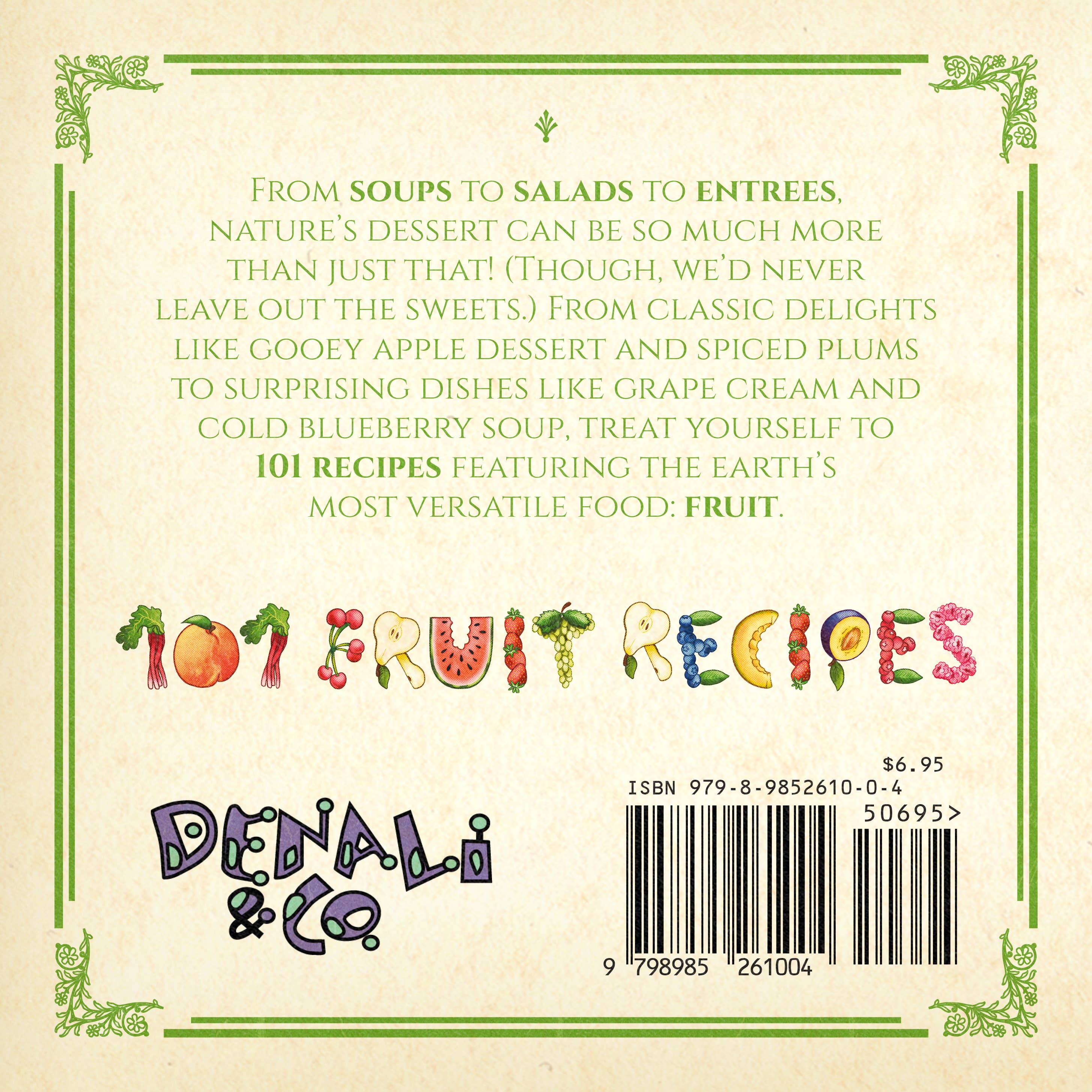 101 Fruit Recipes Pocket-Size Cookbook