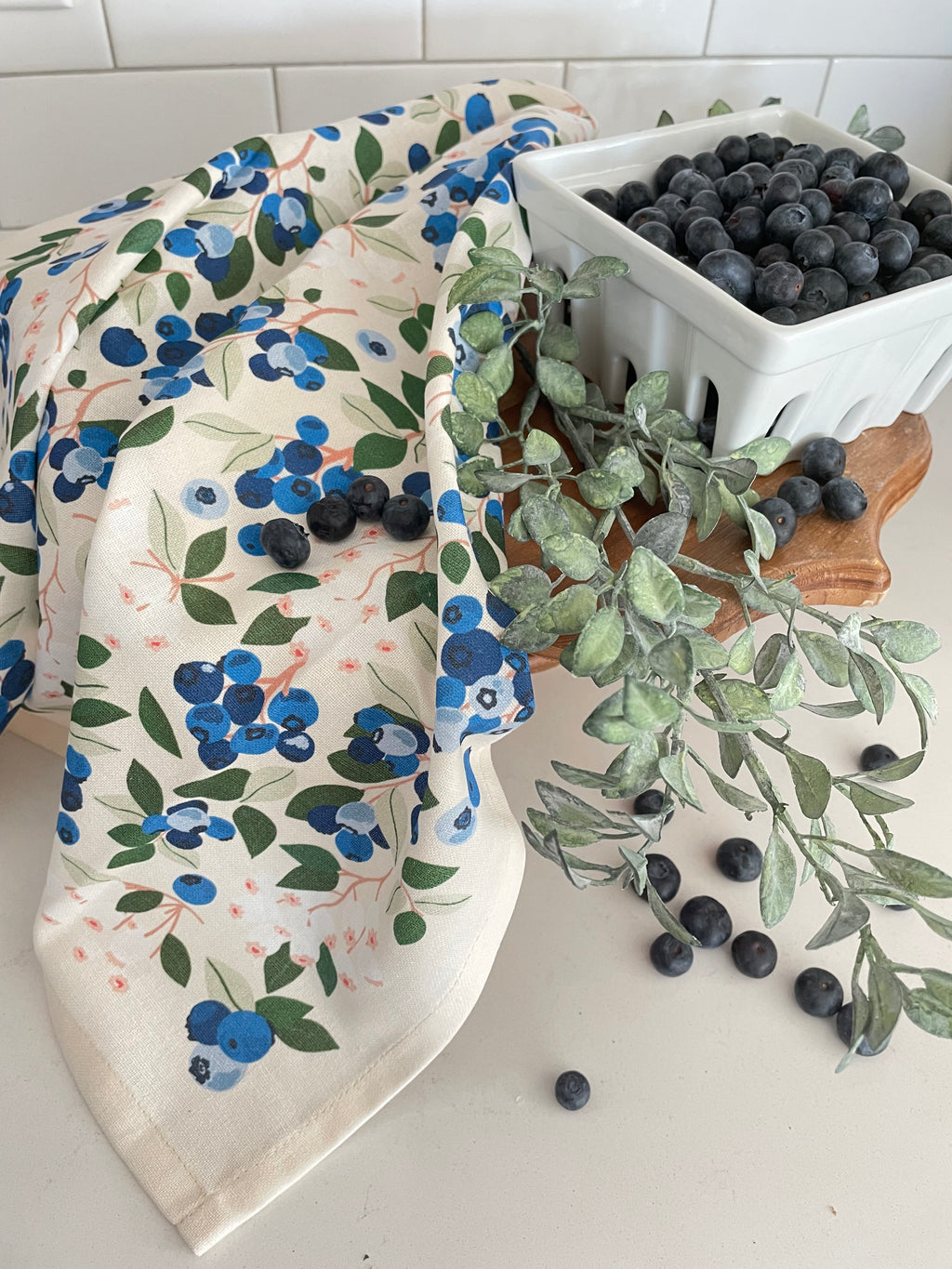 Blueberry Field Tea Towel