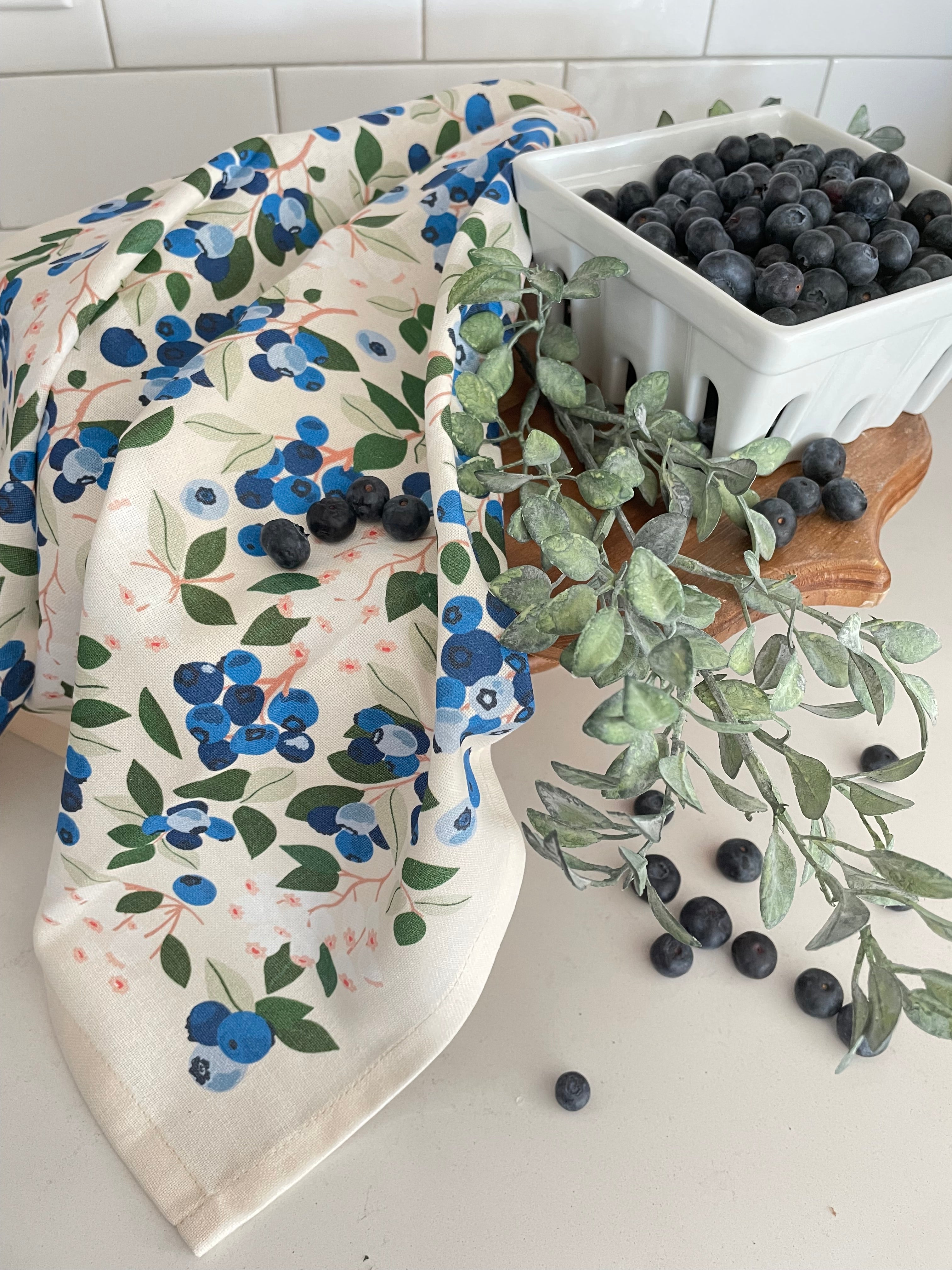 Blueberry Field Tea Towel