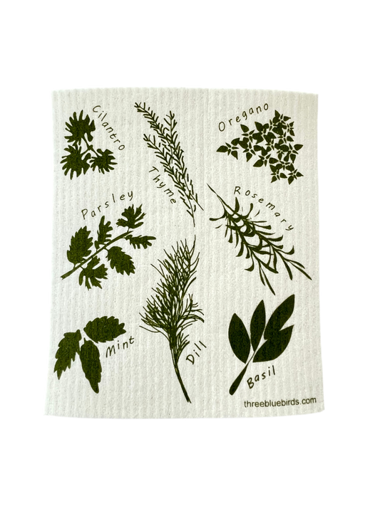 Herb and Berry Swedish Dishclothes