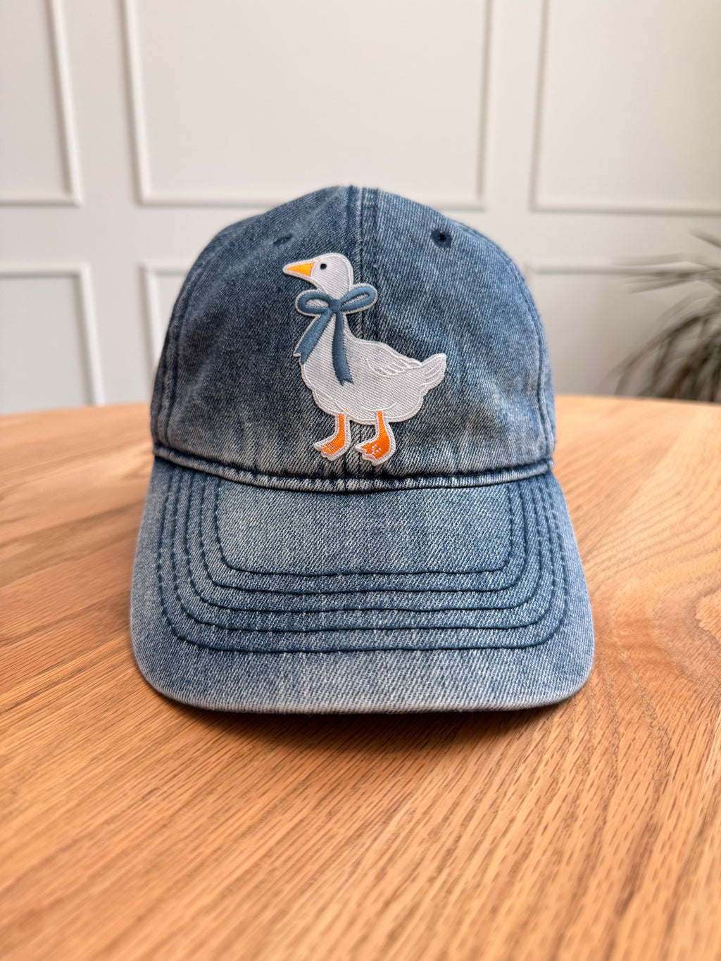 Silly Goose Denim Baseball Hat