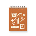 Craft Supplies Mini Jotter Notebook
