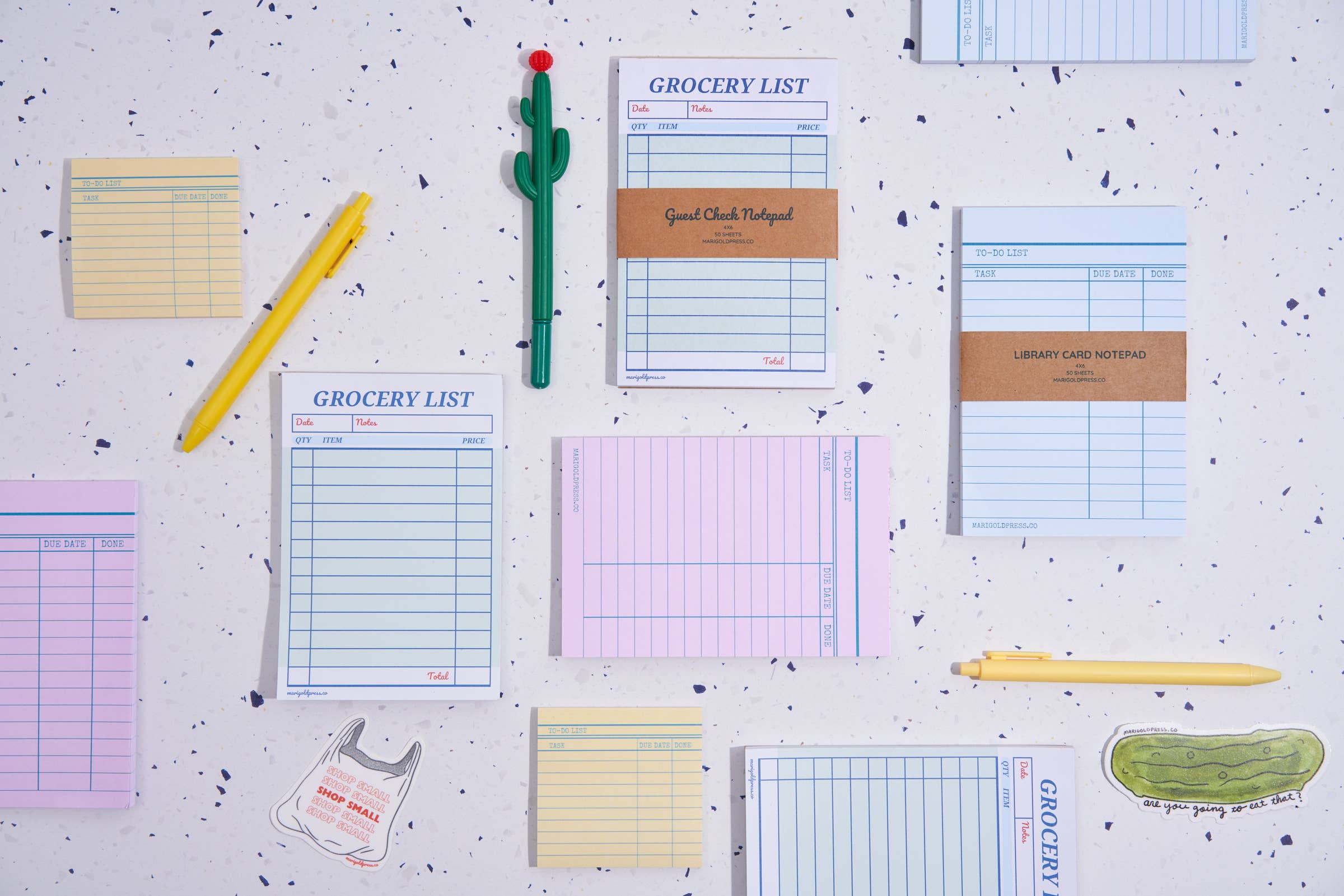 Post Note Catd Library Card Post-It Sticky Notes - Yellow – The Weathered Vane