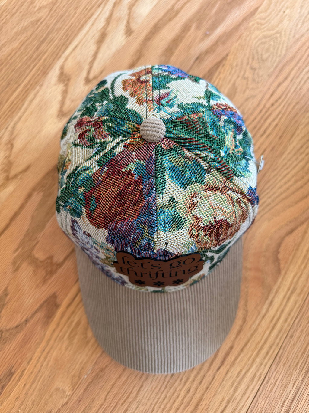 Let's Go Thrifting Floral Tapestry Hat