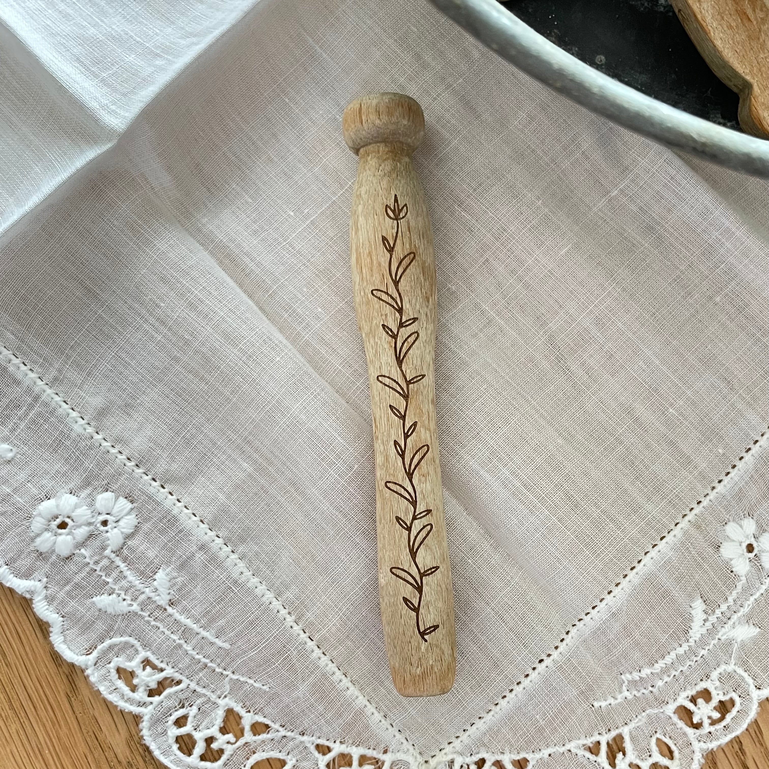 Single Vintage Engraved Clothespin