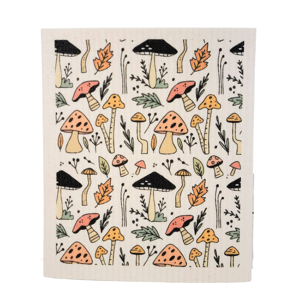 Summer Mushroom Swedish Dishcloth