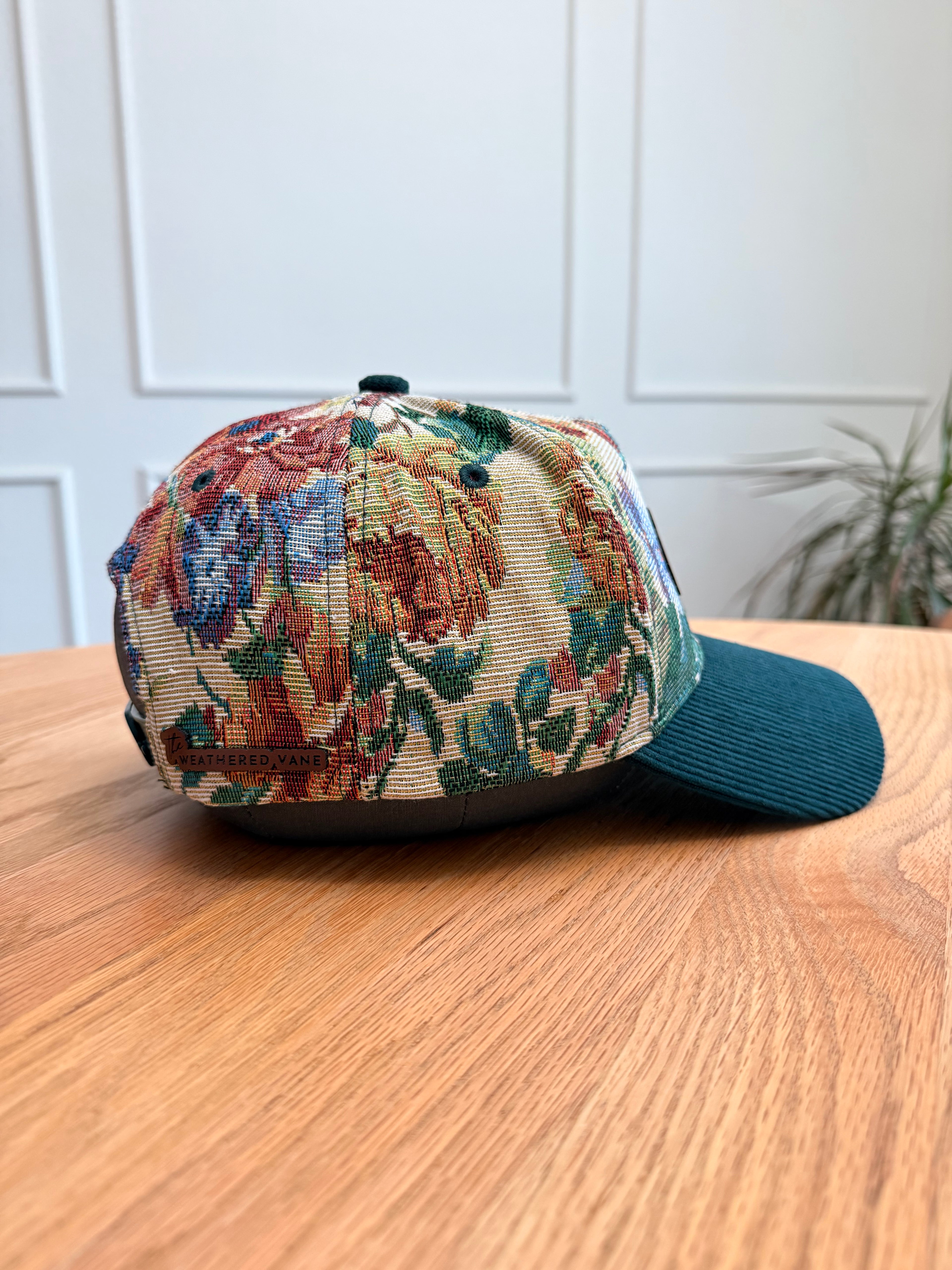 WWJD Floral Tapestry Hat