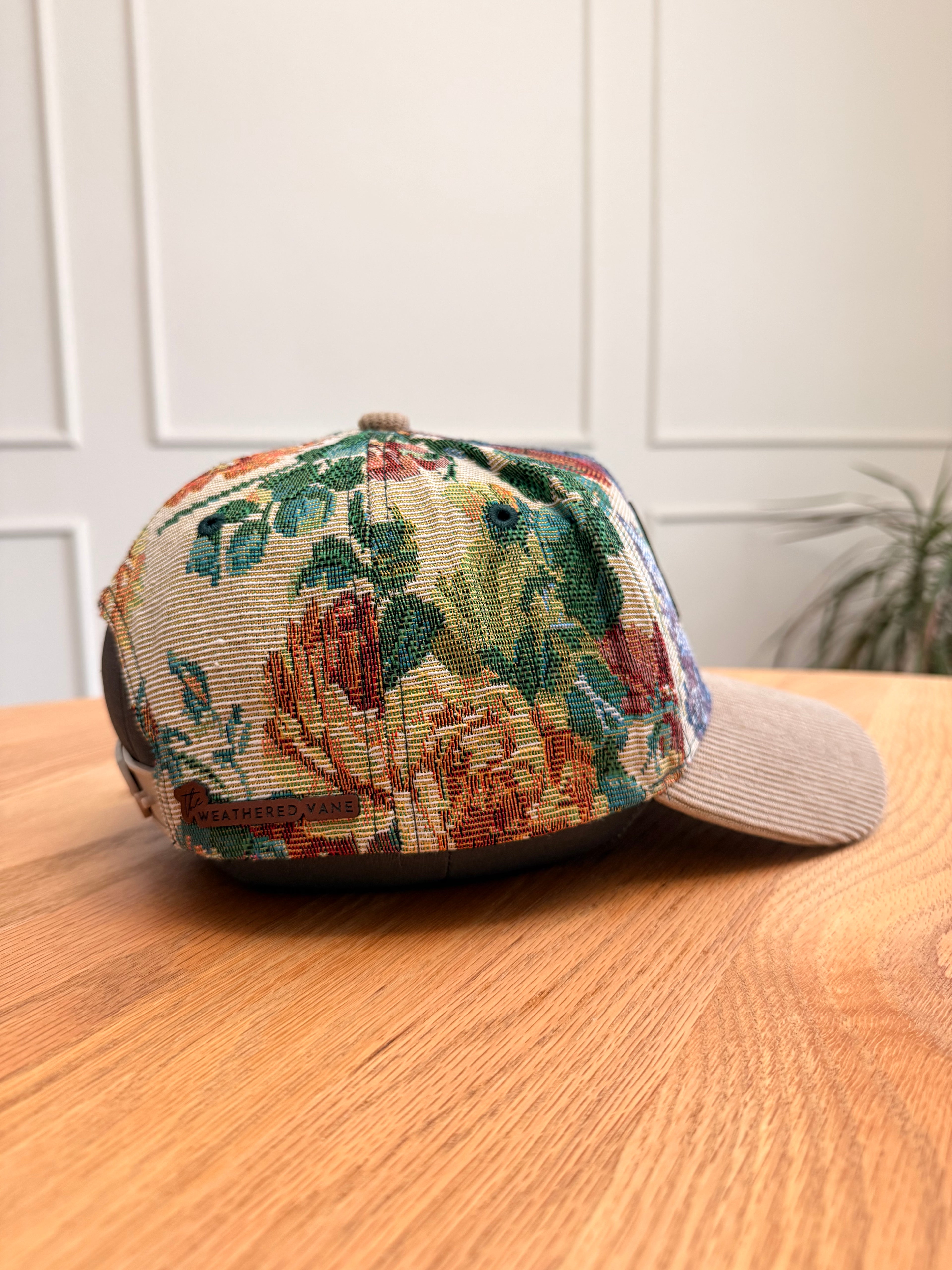 WWJD Floral Tapestry Hat