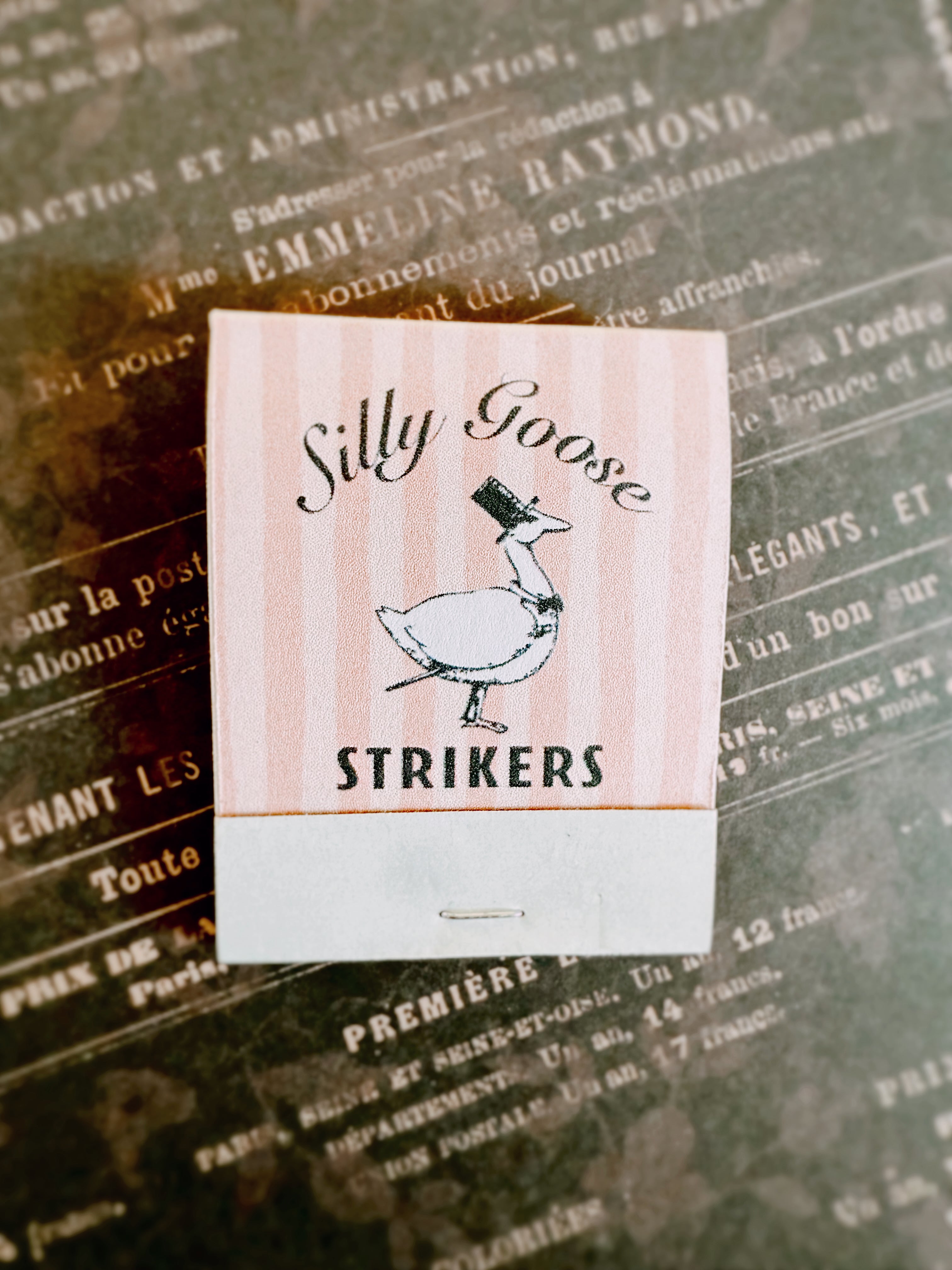 Silly Goose Strikers | Vintage-Inspired Matchbook