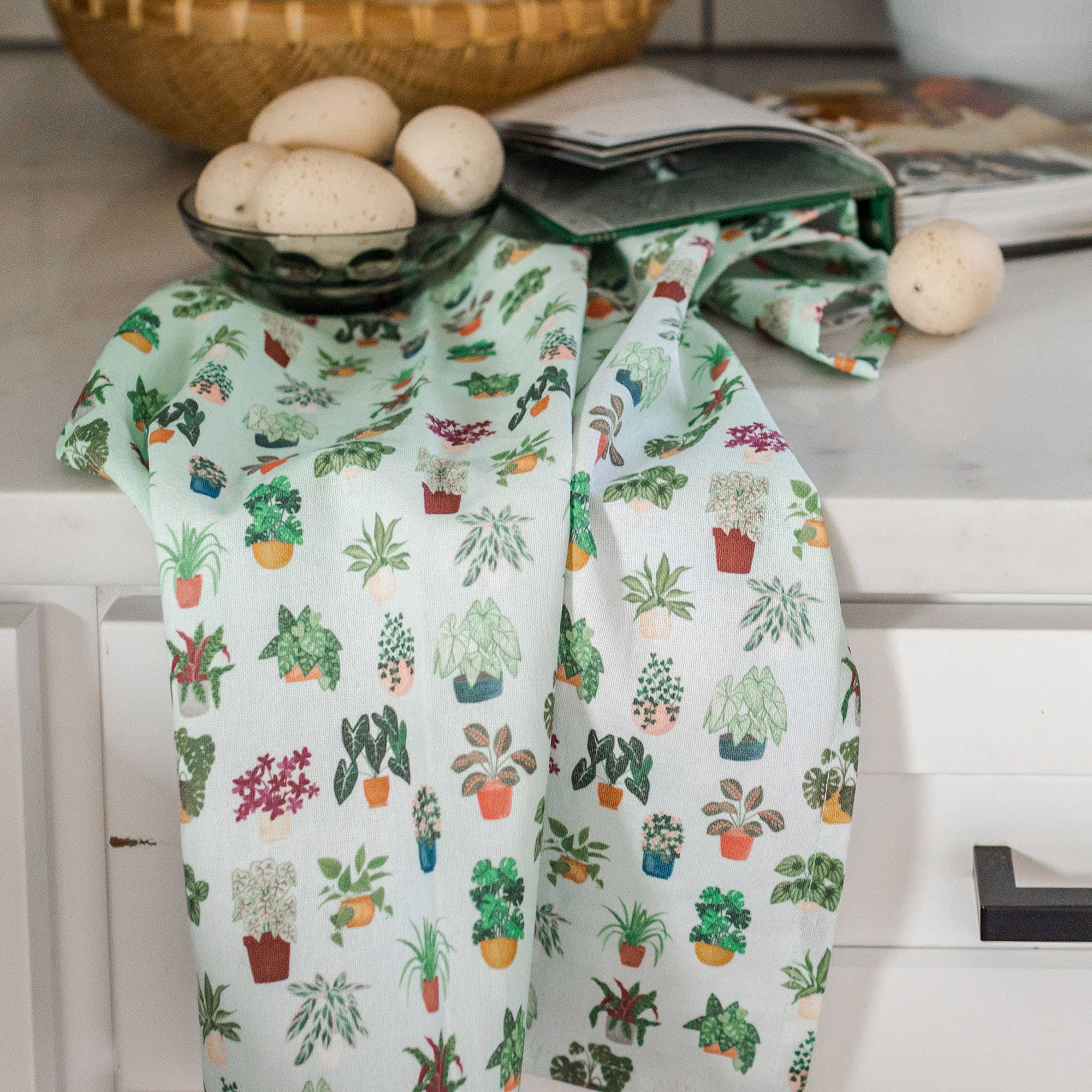 Houseplants Kitchen Towel | 100% Cotton