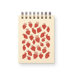 Strawberry Print Mini Jotter Notebook